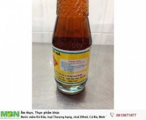 Nước mắm Bé Bầu, loại Thượng hạng, chai 250ml, Cá Ná, Ninh Thuận