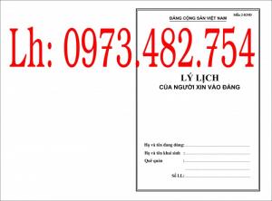 bán quyển lý lịch cán bộ công chức mẫu 1a-BNV/2008 ban hành kèm theo quyết định số 06/2008/QĐ-BNV ngày 18/6/2008 của bộ trưởng bộ nội vụ