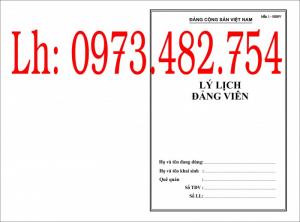 bán quyển lý lịch cán bộ công chức mẫu 1a-BNV/2008 ban hành kèm theo quyết định số 06/2008/QĐ-BNV ngày 18/6/2008 của bộ trưởng bộ nội vụ