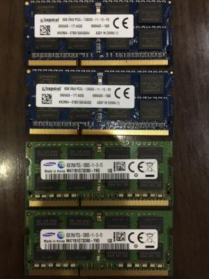 RAM Laptop 8GB DDR3L 1600MHz Kington / Samsung (bán nguyên cặp 8GB)