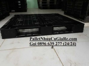 Pallet nhựa cũ 1100x1100x120mm - GỌI 0896639277 (24/24)