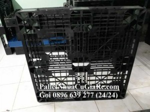 Bán pallet nhựa cũ 1100x1100x120mm - GỌI 0896639277 (24/24)