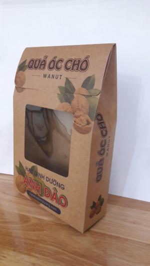 In bao bì macca,óc chó, hạt điều…đẹp, thiết kế miễn phí