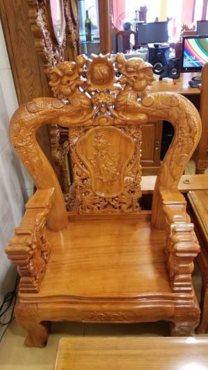 Bộ Bàn Ghế Rồng Hoa Mai