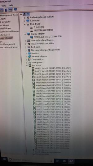 HP z620: 02 E5-2670, 32GB, SSD 120GB, HDD 1.0TB, GTX1060