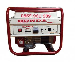 Máy phát điện honda SH 4500C 3kw_giật tay_mẫu trắng