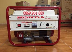 Máy phát điện honda SH 4500E 3kw_đề nổ_mẫu trắng