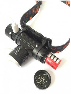 Đèn đội đầu 3 chế độ có Zoom sạc cổng usb