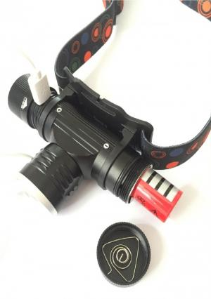 Đèn đội đầu 3 chế độ có Zoom sạc cổng usb