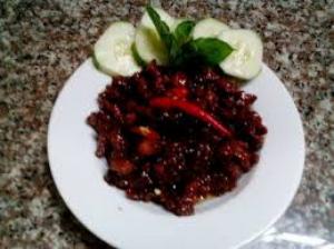 Thịt Ba Rọi Xào Mắm Ruốc