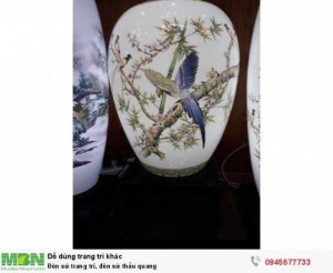 Đèn sứ trang trí, đèn sứ thấu quang