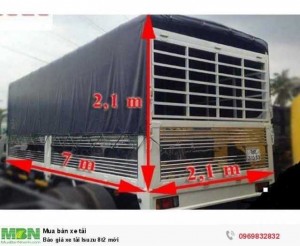Báo giá xe tải Isuzu 8t2 mới