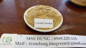 Chào bán cao khô cam thảo