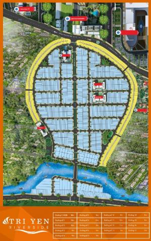 Đất nền Long An giá rẻ - sổ đổ từng nền - CK 16% - Dự án Trị Yên Riverside
