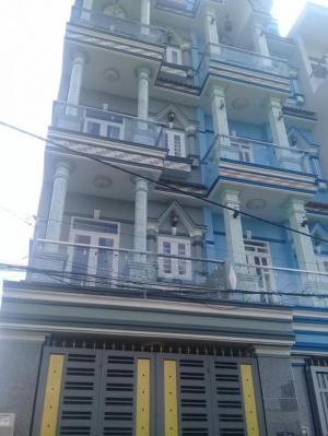 Nhà 1 trệt 3 lầu,SHR,đường 7m gần chợ Bà Điểm - Hóc Môn