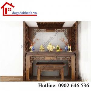 Xu hướng hot với bàn thờ gia tiên bằng gỗ đẹp