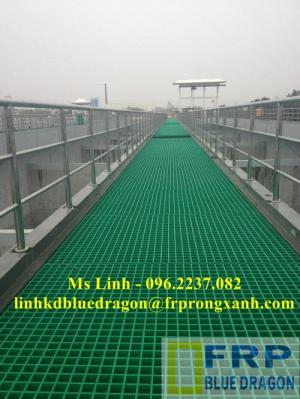 Tấm sàn FRP Grating kháng hóa chất, không sét rỉ - Giải pháp mới cho ngành xây dựng công nghiệp hiện nay