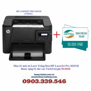 Máy In Laser HP LaserJet Pro M201D (CF466A), TẶNG THẺ CÀO 50K