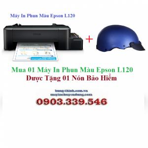 Máy In Phun Màu Epson L120 Có Tiếp Mực Ngoài - TẶNG NÓN BẢO HIỂM