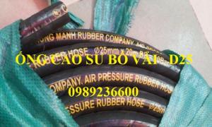 Ống cao su bố vải phi 19 (D19) dẫn khí, dẫn nước chịu nhiệt độ áp lực.