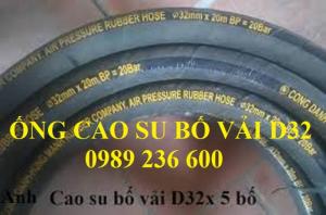 Ống cao su bố vải phi 25 (D25) dẫn khí, dẫn nước chịu nhiệt độ áp lực.