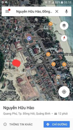 Bán lô đất đẹp dãy 3 Trương Pháp gần biển Quag Phú, tp Đồng Hới