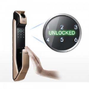 Màn hình cảm ứng, hiển thị trạng thái: ‘Locked’. ‘Unlocked’