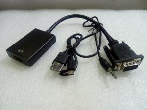 Bộ cáp chuyển đổi tín hiệu từ cổng VGA sang HDMI có âm thanh kèm theo cáp Micro USB