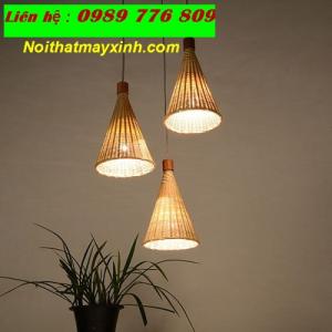 Đèn thả mây tre, chụp đèn bằng mây, đèn treo mây tre