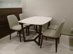 Bàn ghế ăn cao cấp, mặt đá