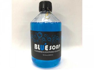 Blue soap