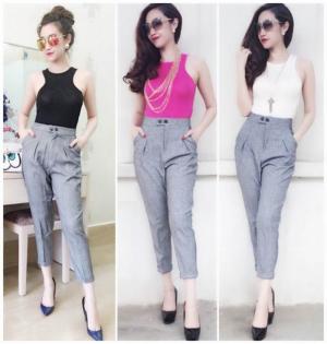 Quần baggy lưng cao 2 nút (QD147)