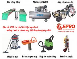 Trọn bộ thiết bị rửa xe ô tô
