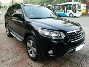 Gia đình cần bán Santafe 2012, số tự động, máy xăng màu đen