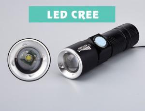 Đèn pin led siêu sáng sạc usb