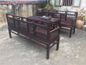 Bộ ghế trường kỷ song tiện huế