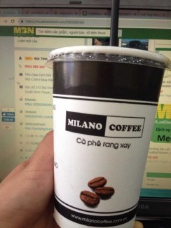 Cafe sữa đá Milano Rang xay nguyên chất