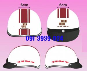 Xưởng sản xuất mũ bảo hiểm quận 6, mũ bảo hiểm in logo quảng cáo giá tốt, mũ bảo hiểm đạt chuẩn