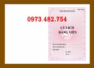 Bán quyển lý lịch đảng viên