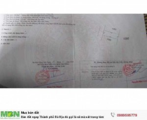 Bán đất ngay Thành phố Bà Rịa dù gọi là xã mà sát trung tâm