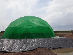 Cung cấp và thi công Mái che cho ao ương