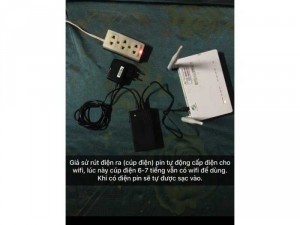 Nguồn dự phòng cho wifi (cúp điện vẫn có wifi)
