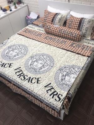 Bộ chăn ga gối cotton poly trần bông, chăn lồng được ruột