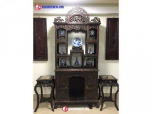 Tủ bầy đồ hoa mai