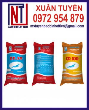Bao thức ăn thủy sản in ống đồng