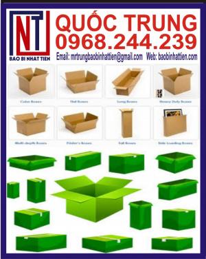 Thung Carton 3 Bánh kẹo lớp giá cạnh Tranh