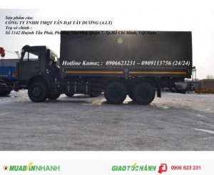 Xe tải thùng 15 tấn Kamaz, Bán xe tải thùng Kamaz 6,3m mới 2016
