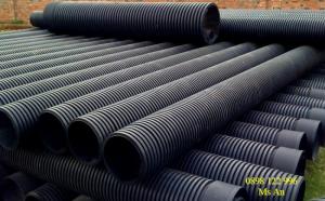 Ống nhựa HDPE 1 VÁCH: có 1 vách phía trong, phía ngoài có gân nhô lên