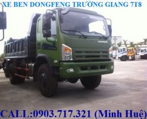 Ben Trường Giang 2 cầu 7T8 - 7.8T. Bán xe ben Trường Giang 2 cầu 7T8 - 7.8T -7tan8- DFM YC7TF4x4/TD2