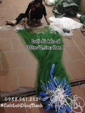 Lưới kéo cá dù then 2 (2 ngón tay vừa), 10/2m, hàng đặt